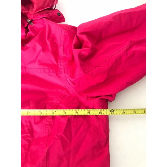 L.L Bean | 3 in 1 Rain Jacket Size L Pink Full Zip Hoodie Long Sleeves - Picture 9 of 10